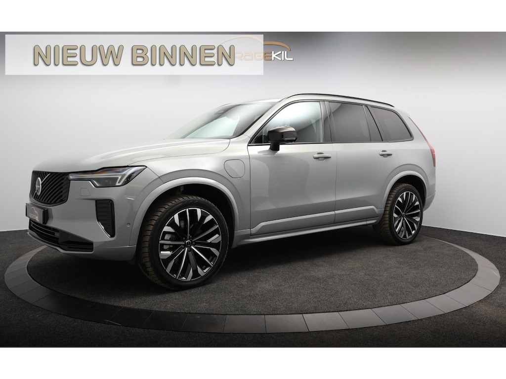 Volvo XC90 2.0 T8 Plug-in hybrid AWD Plus Dark Dealer onderh. / 1ste eigenaar / Orrefors / 360 camera / Harman-Kardon / Pano / Head-Up / Stoel+stuur verw. / Vapour Grey