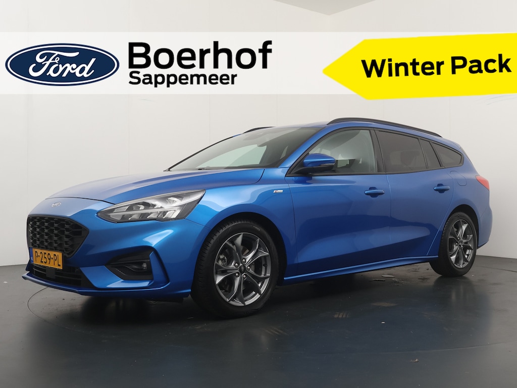 Ford Focus Wagon EcoBoost Hybrid ST Line 125PK | Stuur/Stoel/Voorruitverw. | Camera | All season | HUD | Clima | Cruise | LED |