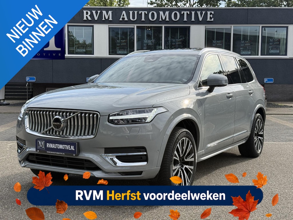 Volvo XC90 Volvo XC90 T8 Plug-in Hybrid ULTIMATE Bright VAN:54.900,- VOOR: 52.877,- UW HERFSTVOORDEEL:2.023,-| SOH 100%| 7 PERSOONS| HARMAN KARDON| 360 CAMERA| ELEK. TREKHAAK| PANO| ACHTERBANK VERWARMD| HUD| PILOT ASSIST| VOLVO DEALER ONDERHOUDEN|