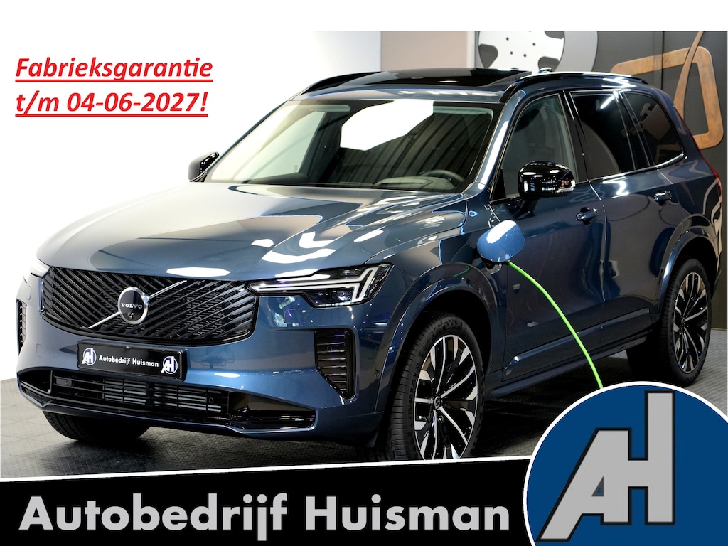 Volvo XC90 2.0 T8 AWD 335kW/456pk Aut8 Recharge Ultra Dark 7P ADAPT.CRUISE + HARMAN/KARDON + PANORAMADAK + HEAD-UP + STOEL-&STUURVERWARMING + PILOT ASSIST + LEDEREN DASHBOARD + 360 CAMERA + BLIS + LANE ASSIST + PD-GLASS + ACHTERBANKVERWARMING + 21" LM-VELGEN!
