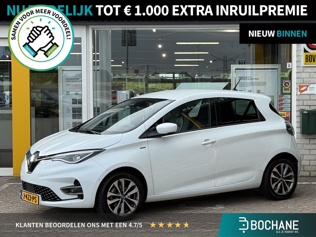 Renault Zoe R135 Edition One 52 kWh | NAP | Bose Audio | Leer | Stoelverwarming | LED | DAB | Achteruitrijcamera |