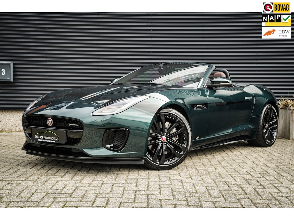 Jaguar F-Type 2.0T R-Dynamic | Org. NL! | British Racing Green | CarPlay | Stoelventilatie | Navi | Camera | Full Service File |