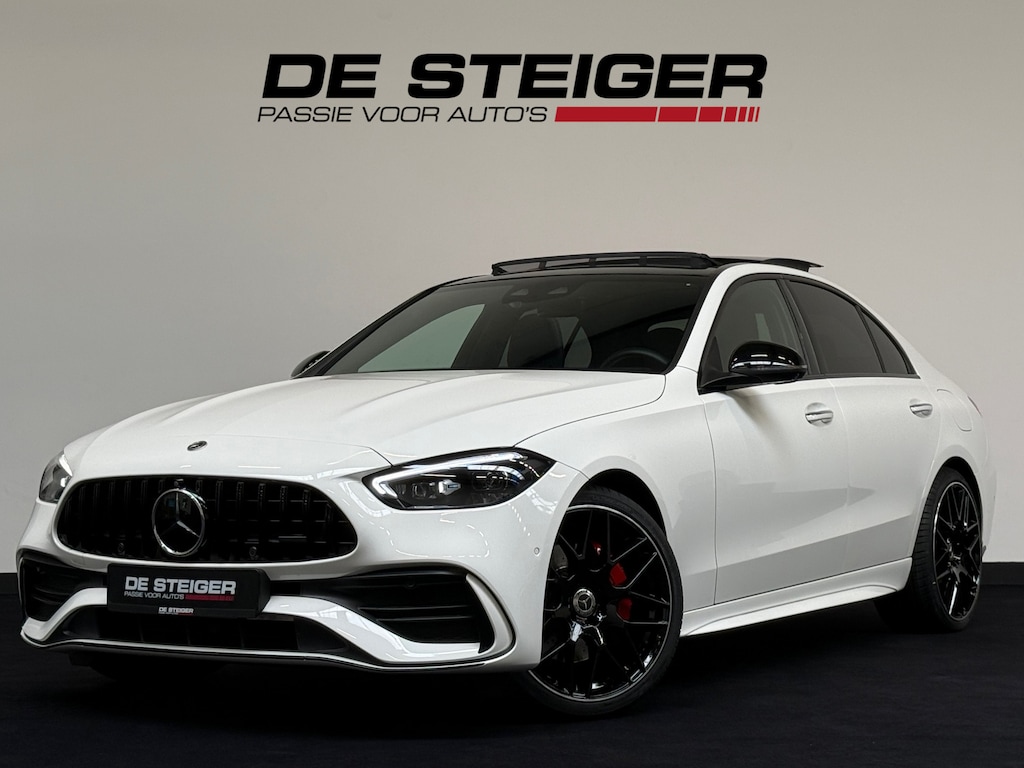 Mercedes-Benz C-klasse 300 e AMG Pano Memory Burmester Distronic Massage 360 Digital Led Sfeer
