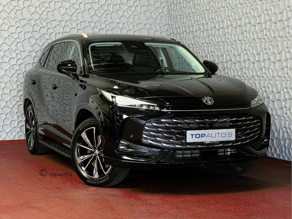 MG MG HS PHEV 1.5 TGDI LUXURY PHEV PLUG-IN HYBRIDE | LEER | 272PK NIEUWE AUTO | >1.000 KM TOTAAL BEREIK | 360° CAMERA | ELEKTRISCHE ACHTERKLEP | STOEL/STUUR. VERWARMING | FULL LED | ELEKTRISCHE S