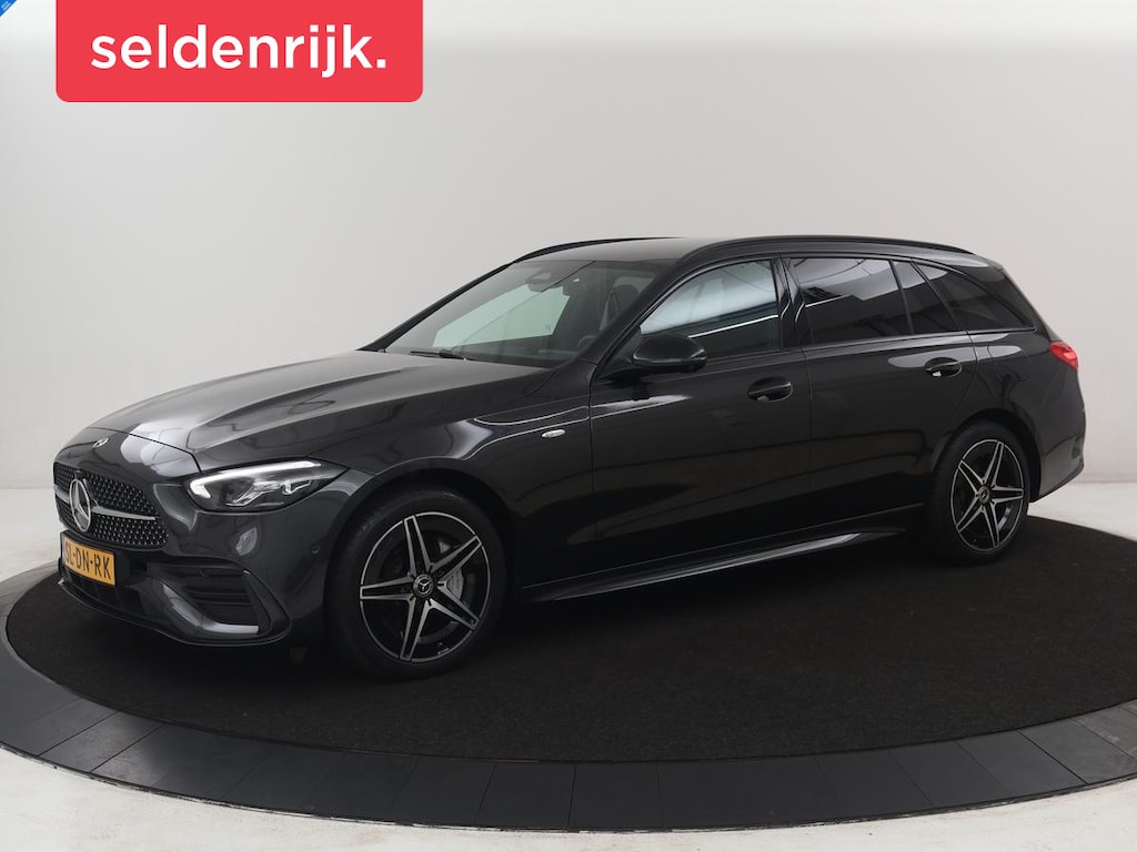 Mercedes-Benz C-klasse 300e AMG-Line | SOH 97.7 | Leder/alcantara | Adaptive cruise | Memory | 360 camera | Sfeerverlichting | Burnmester | Stoelverwarming | Full LED |