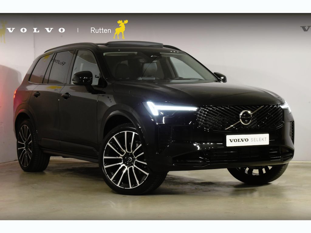 Volvo XC90 T8 455PK Plug-in hybrid AWD Ultra Dark / Bowers & Wilkins / Luchtvering / Head-Up Display / 360 Camera / Massagestoelen / Elektrisch bedienbare stoelen met geheugen / Stoelventilatie / Nappaleder / Elektrisch uitklapbare trekhaak