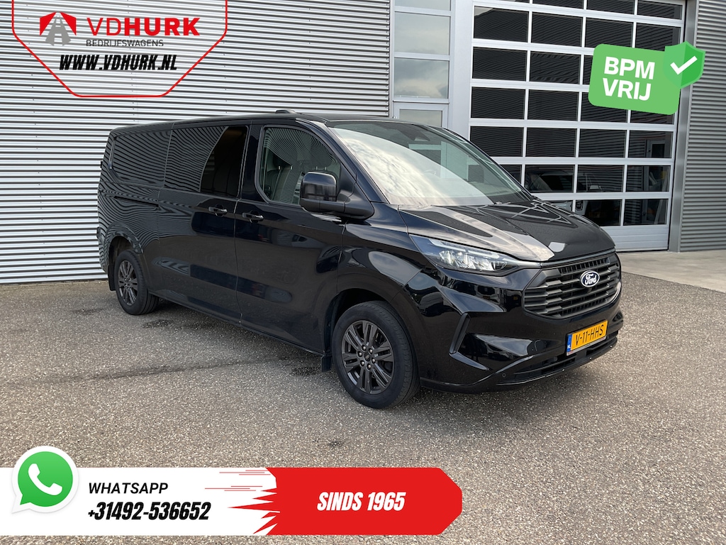 Ford Transit Custom 2.0 TDCI 170 pk Aut. L2 LED/ Adapt.Cruise/ 2x Schuifdeur/ Carplay/ Stoelverw./ Stuurverw./ Navi/ Climate/ Camera/ 17’LMV/ PDC/ Trekhaak