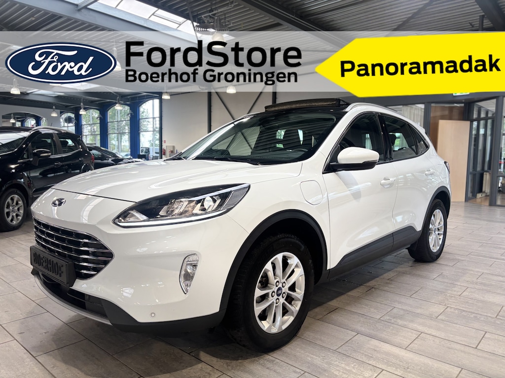Ford Kuga 2.5 PHEV 225 pk Titanium | 100% dealer onderh. | SOH 87,6% | Pano | Camera | Elekt. a.klep | Cruise | Winter Pack | 4 seiz. banden |