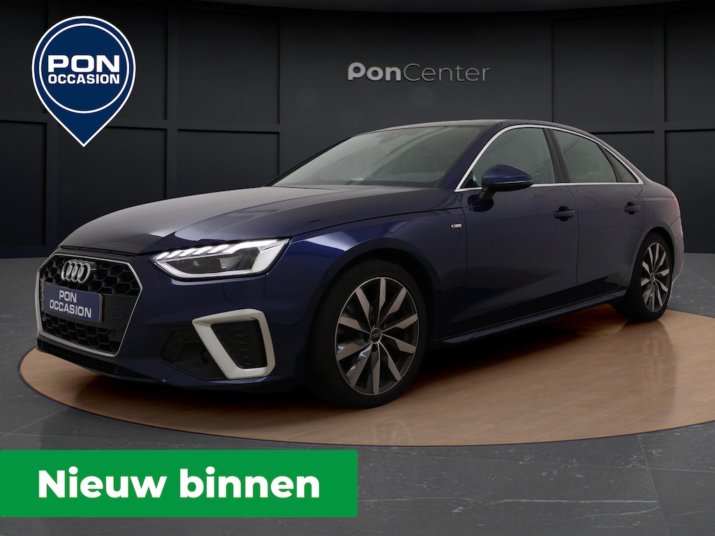 Audi A4 Limousine 35 TFSI S-line | Trekhaak | Parkeerhulp | Leder | Stoelverwarming | Full LED | Carplay | 18'' |