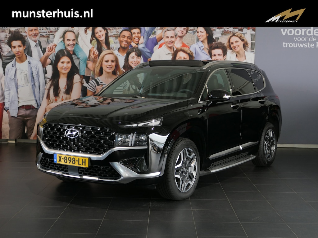 Hyundai Santa Fe 1.6 T-GDI PHEV Premium Plus Sky 7p. - 1e eigenaar! - Vol opties! - O.a. Sidesteps & Airco separaat achter