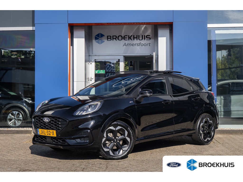 Ford Puma 1.0 EcoBoost Hybrid | ST-Line X | Panorama dak | 360 Camera | B&O | Stoel/Stuur/Vooruitverwarming | Elektrische achterklep | Adaptive Cruise | Achteruitrijcamera | Apple Carplay/Android Auto|telefoonintegratie premium | Cruise control adaptief