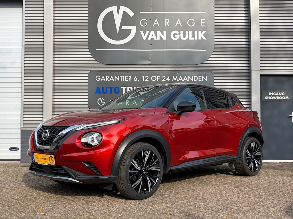 Nissan Juke 1.0 DIG-T N-Design 117PK Automaat,TwoTone,Navi,Clima,ACC,Isofix,Carplay,Stoelverwarming,Bose,Camera,ElektrPakket,Led