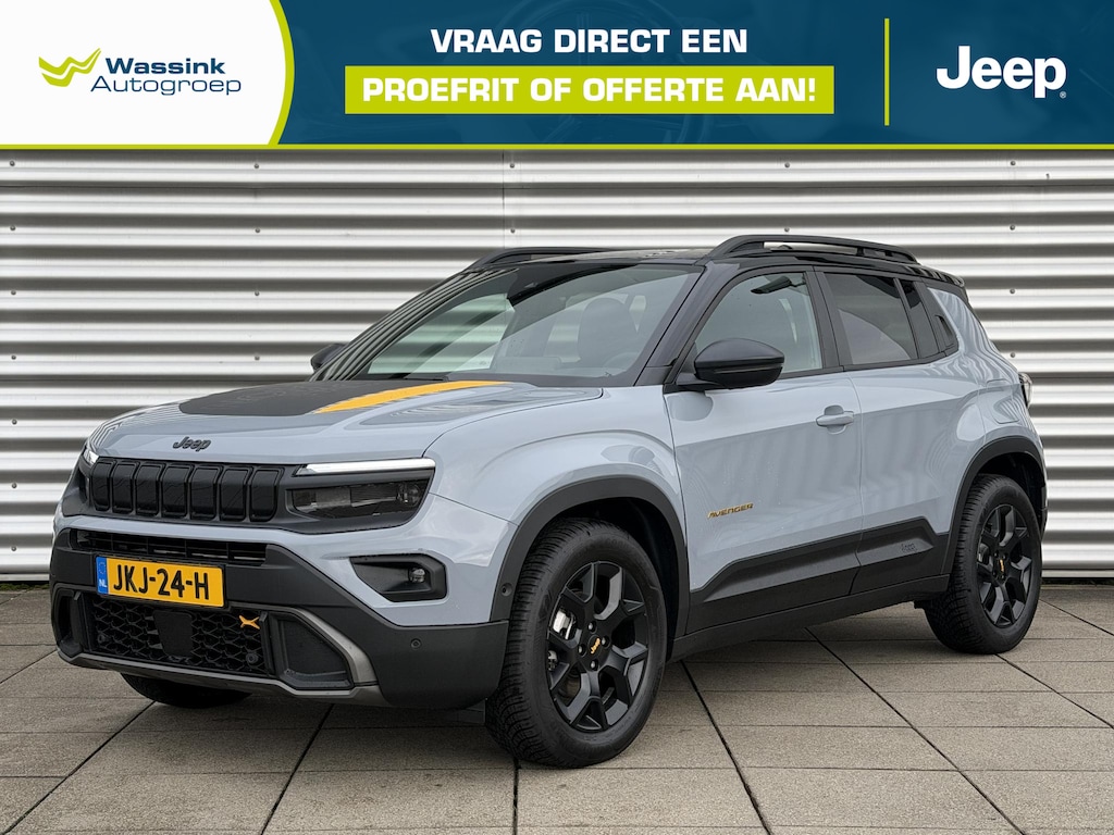 Jeep Avenger 1.2T 4xe 136pk The North Face | Automaat | All Season Banden | Adaptieve Cruise Control | Dode Hoek Detectie | Lane Assist | Parkeercamera | Parkeersensoren Voor & Achter | Navigatie | Apple Carplay | Stoelverwarming | DAB |