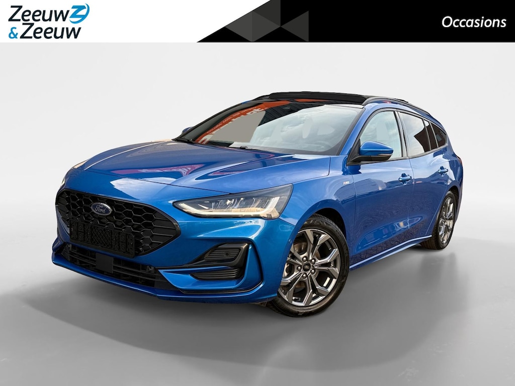 Ford Focus Wagon 1.0 EcoBoost Hybrid ST Line X | Winter Pack | Driver Assistance Pack | Panormadak | Apple Carplay & Android Auto | Navigatiesysteem |