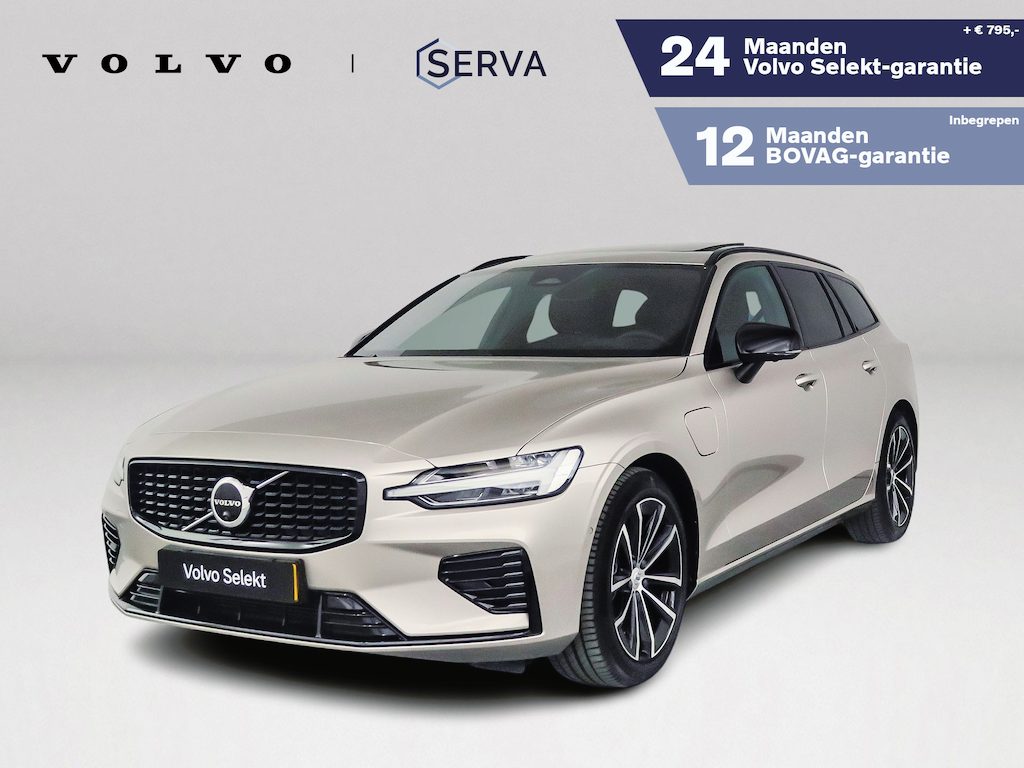 Volvo V60 T8 Plug-in hybrid AWD Plus Dark | SOH 100% | Panoramadak | 360° camera | Head-up display | Harman Kardon | Stoel- en stuurverwarming | Trekhaak