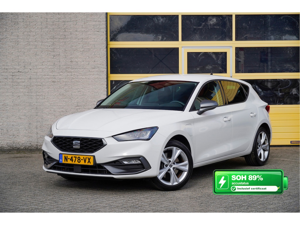SEAT Leon 1.4 TSI 150PK! Automaat eHybrid PHEV FR Business Intense BJ2021 Lmv 17" | Led V+A | Pdc | App-Connect | Navi | Virtual cockpit | Sfeerverlichting | Climate control | Cruise control | Sportstoelen | Verwarmd stuur/voorstoelen | SoH 89% + 2 laadkabels!