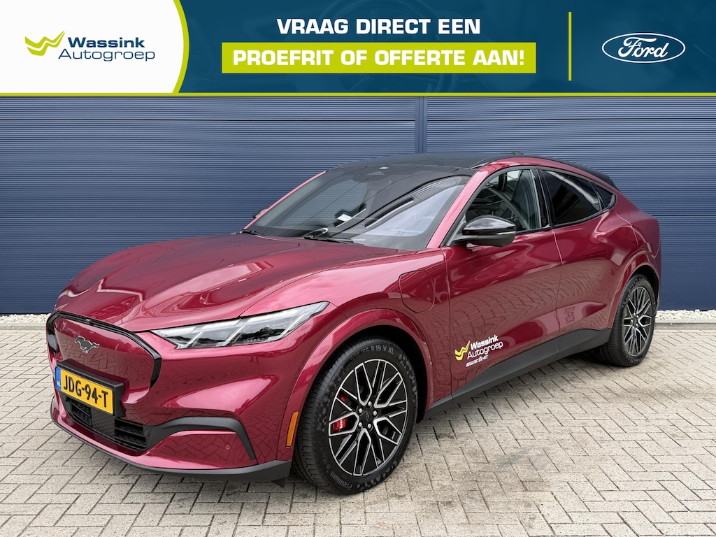 Ford Mustang Mach-E Extended Premium RWD 88 kWh Navigatie | Apple Carplay /Android Auto | B&O | Climate Control | Adaptive Cruise Control | 360 Graden Camera | Elektrische Bestuurderstoel met Geheugenfunctie | Lederen Bekleding |