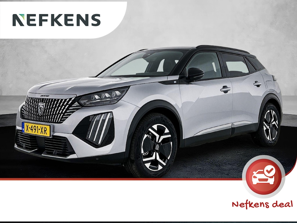 Peugeot e-2008 EV 54 kWh 156pk GT Automaat | 3 Fase | Navigatie | Camera | Leder/Alcantara | Stoel elektrisch+verwarmd+massage | Full Led koplampen | Parkeersensoren v+a | Keyless | Adaptieve Cruise Control | Dodehoeksensor | DAB+ radio | Apple Carplay / Android Auto | Donker getint glas | 17" lichtmetalen velgen |