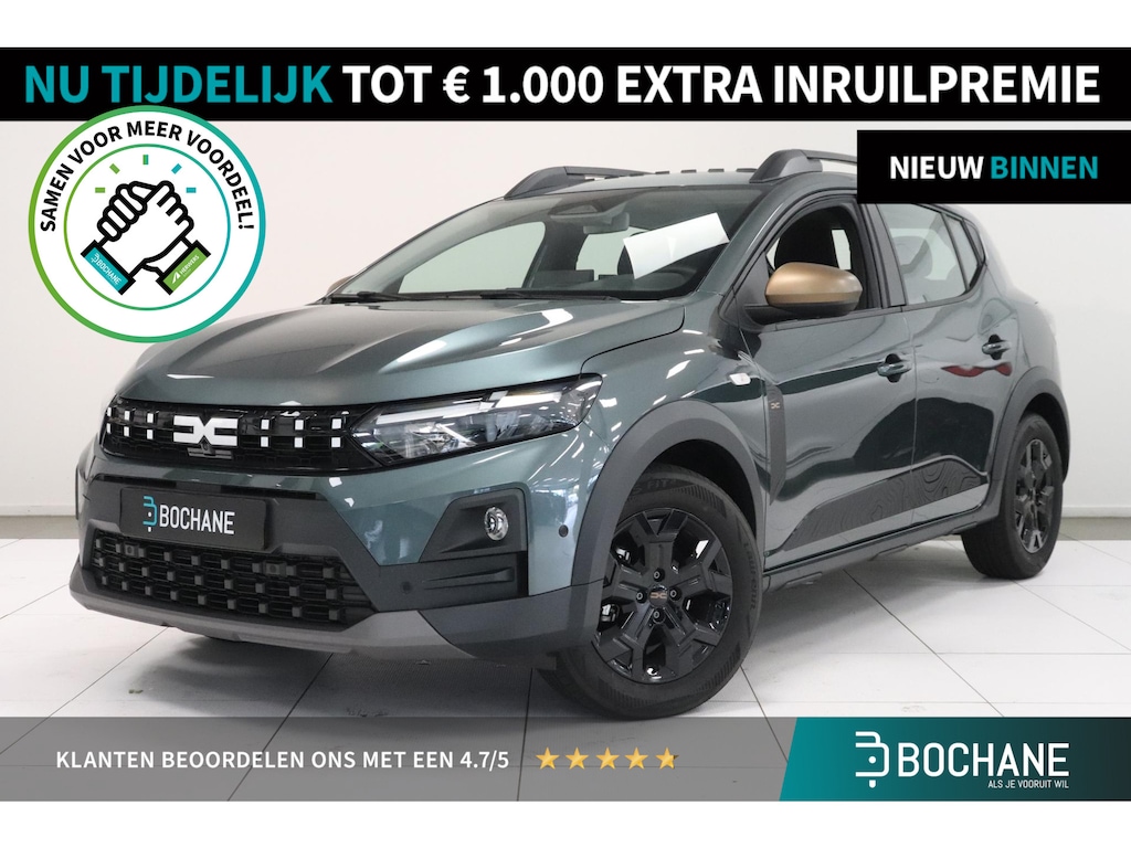 Dacia Sandero Stepway 1.2 Eco-G 120 Extreme | 360° Camera | Panoramadak | Pack Winter | Navigatie | Trekhaak | Automaat | Lichtmetaal |