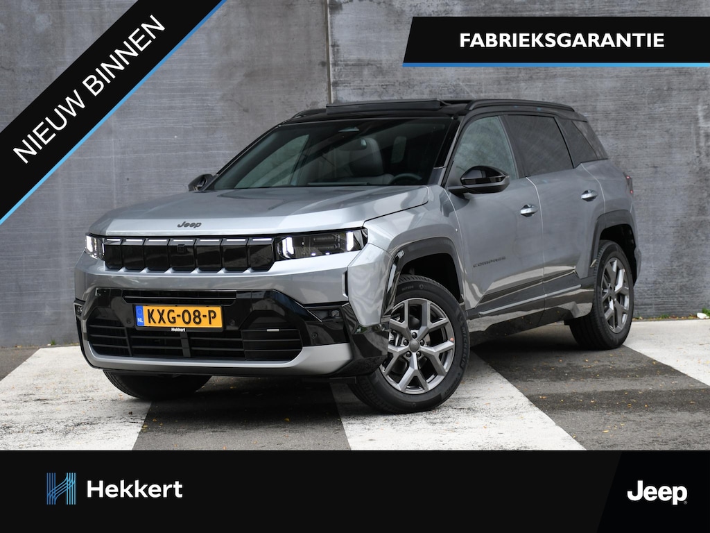 Jeep Compass First Edition 1.2 e-Hybrid 145pk Automaat PANO | MASSAGE | 360° CAM. | ADAPT. CC | STOELVERKOEL./VERW.
