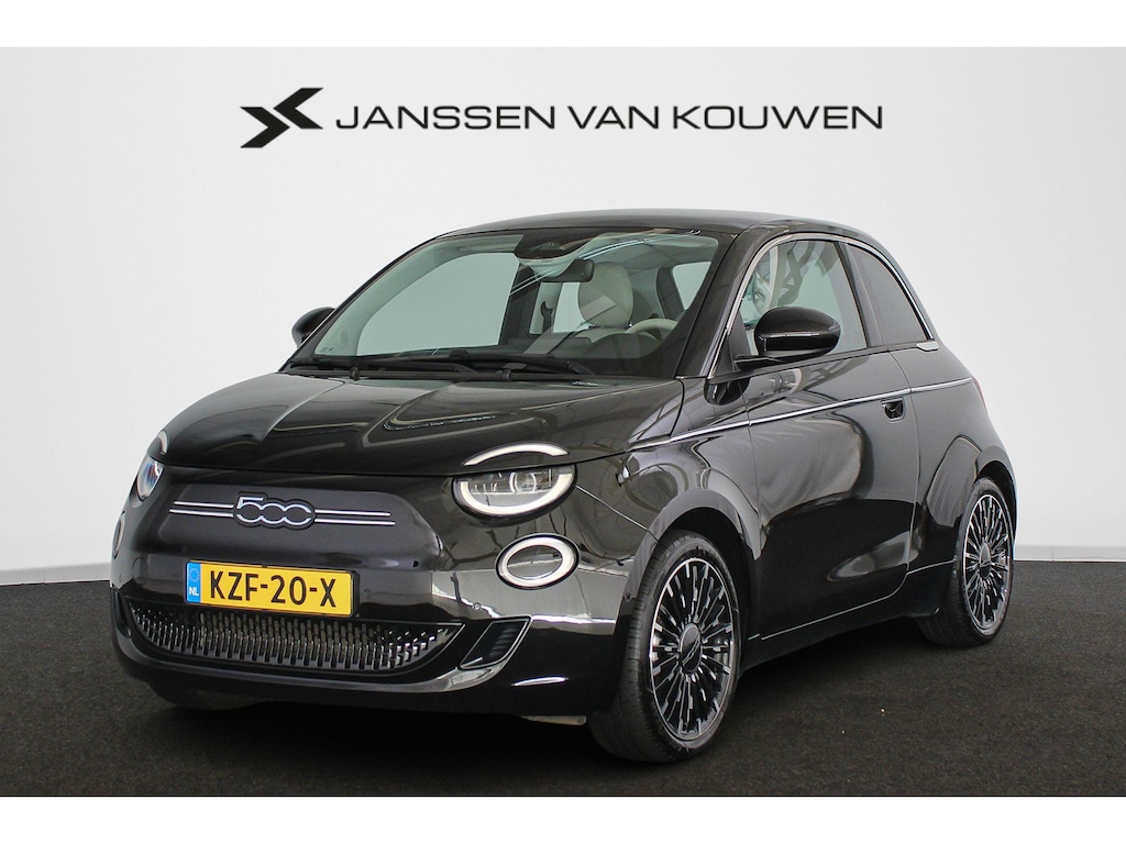 Fiat 500 La Prima 42 kWh Pano Leder Stoelverwarming JBL Camera Apple CarPlay