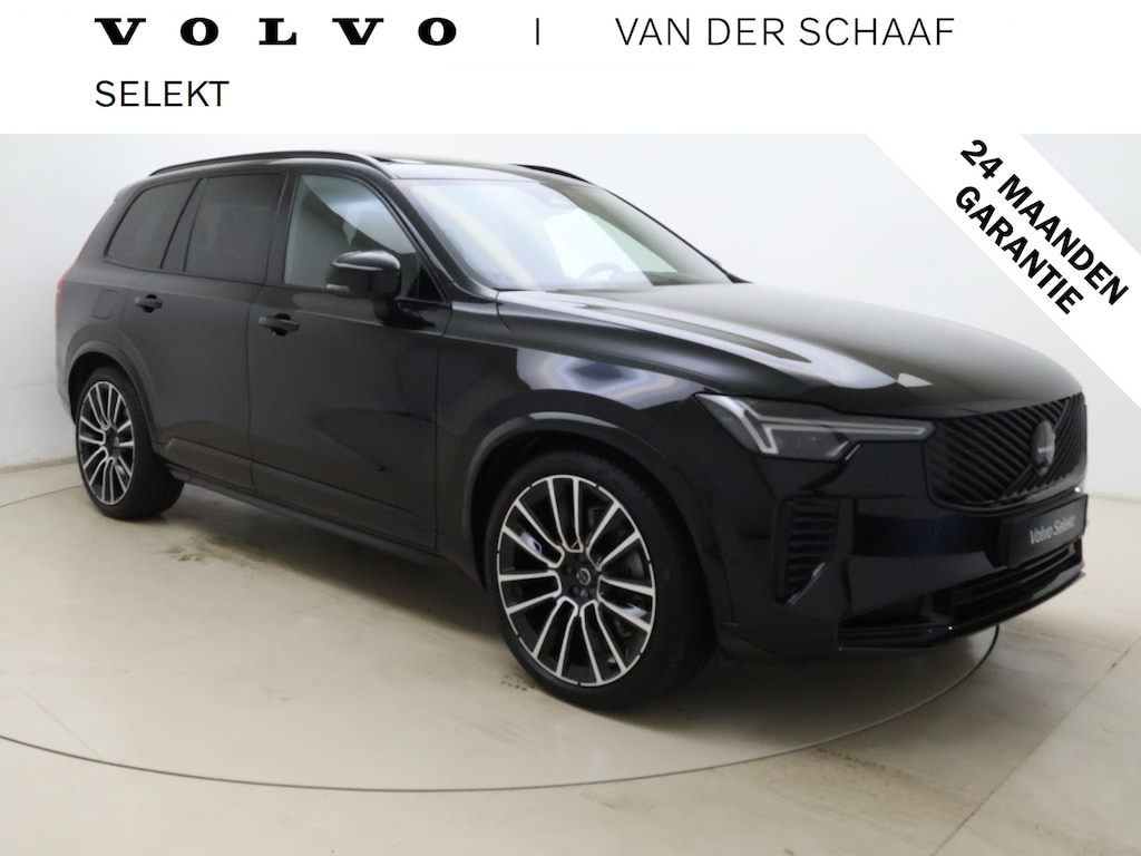 Volvo XC90 T8 406pk AWD Ultra Black Executive Edition / Luchtvering / Bowers&Wilkins Audio / 22'' / Trekhaak / Massage / Gelaaagd Glas / Ventilatie / Head-Up / Lederen Dashboard / BLIS / ACC /