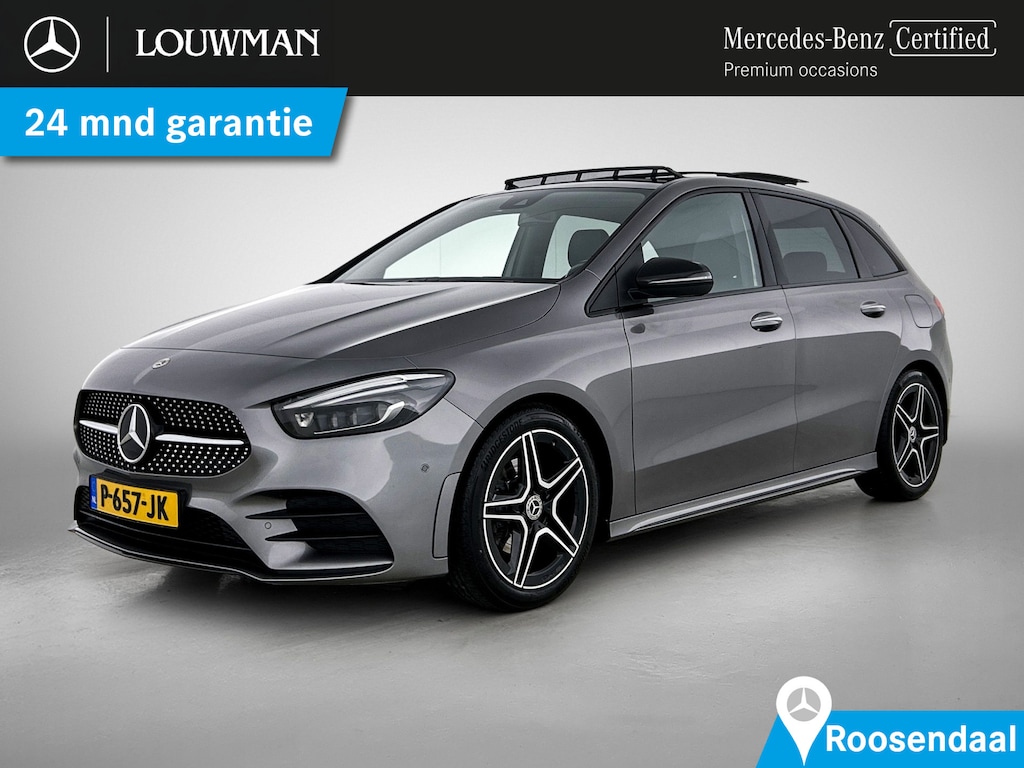 Mercedes-Benz B-klasse 200 AMG Nightpakket | Panoramadak | Sfeerverlichting | Keyless GO | Stoelverwarming | Parkeerpakket met Camera | Inclusief 24 maanden Mercedes-Benz Certified garantie voor Europa.