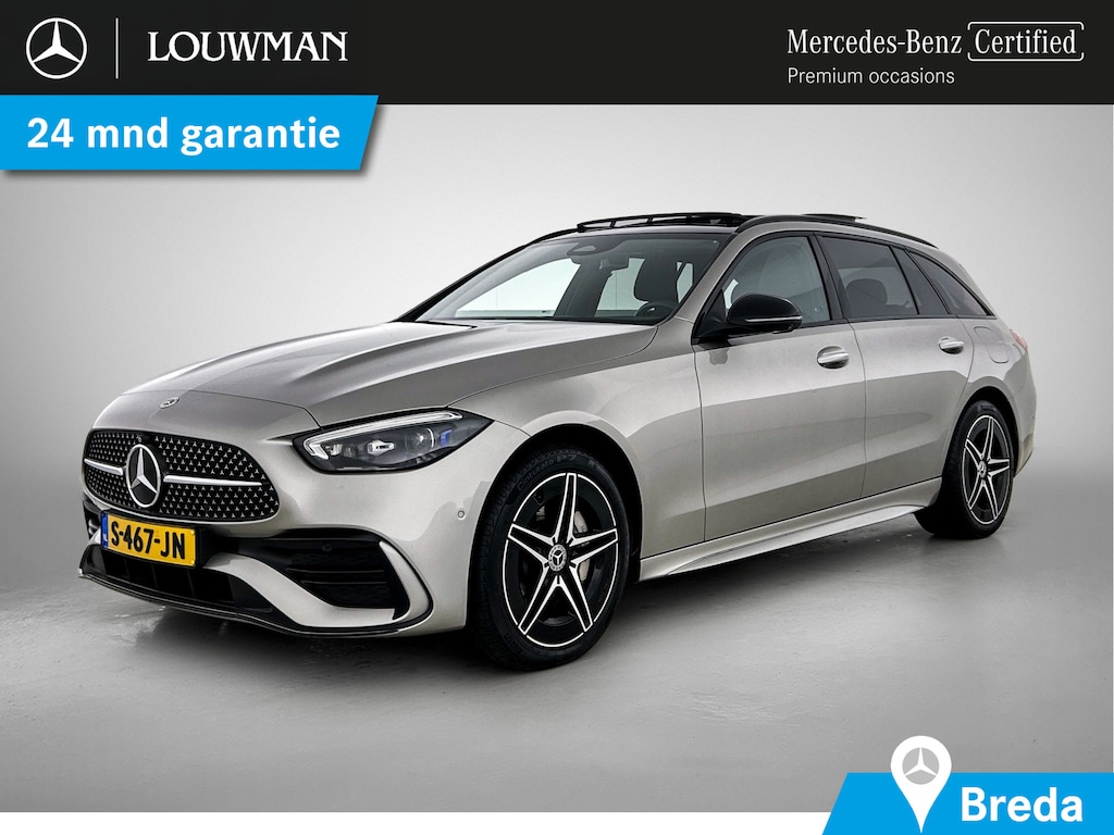 Mercedes-Benz C-klasse Estate 300 e AMG Line | Panoramadak | 360° camera | Burmester | Sfeerverlichting | Inclusief 24 maanden MB Certified garantie voor Europa.