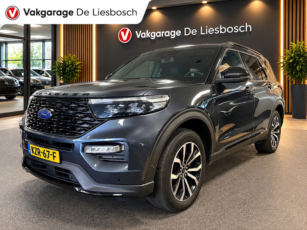 Ford Explorer 3.0 V6 EcoBoost PHEV ST-Line 7persoons / panorama-dak / stuur en stoelverwarming / leder / B&O /