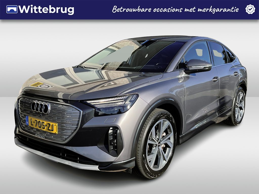 Audi Q4 Sportback e-tron 40 Launch edition Advanced 77 kWh / SOH 89%/ AUTOMAAT/ TREKHAAK/ WARMTEPOMP/ CRUISE/ PARK.SENSOR.V+A/ CAMERA/ STOELVERWARM./ KEYLESS/ NAVI/ DIGITAL DASH/ CLIMA/ 20'' LMV