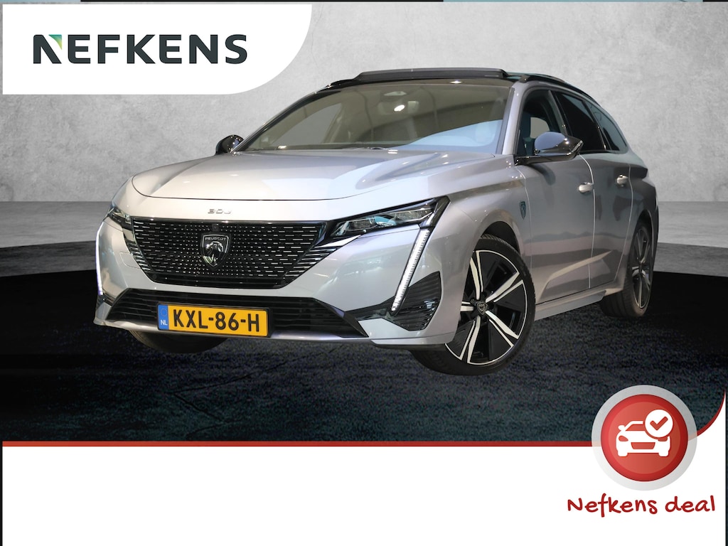 Peugeot 308 SW 1.2 Hybrid 136 e-DCS6 GT | Panoramisch schuifdak | Keyless Entry | Handsfree Achterklep | 360 Camera