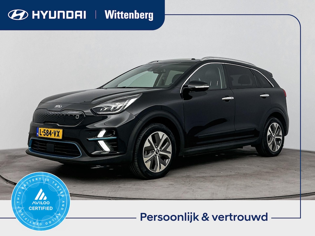 Kia Niro EV e-Niro DynamicPlusLine 64 kWh | SoH 95,6% | WLTP 450km | 3-fasen | Schuifdak | Stoel + stuurverwarming |
