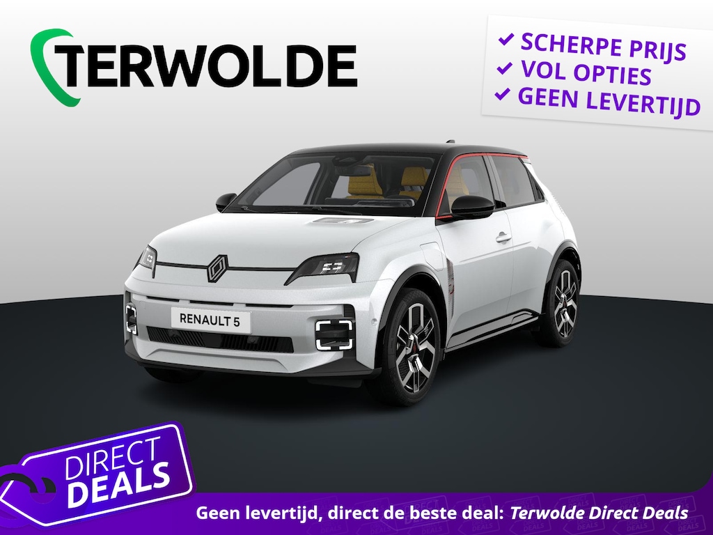 Renault R5 iconic cinq 150 pk comfort range | Harman Kardon® premium audio | lichtmetalen wielen 18'' diamantées noir 'techno' |