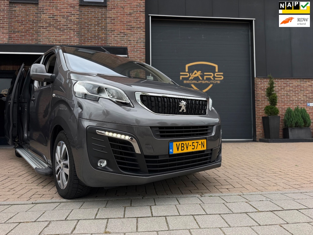 Peugeot Expert 2.0 BlueHDI Automaat 177PK 180 Extra Long Asphalt DC Dubbele Cabine Airco Navi Cruise Camera 2x Schuifdeuren.