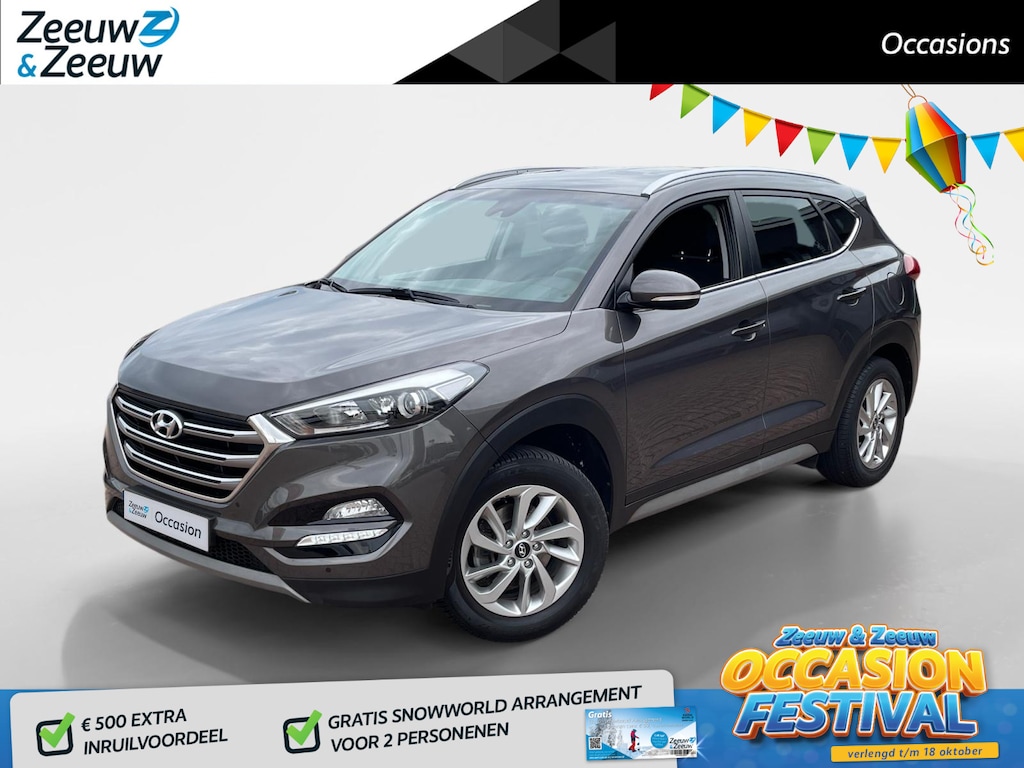 Hyundai Tucson 1.6 GDi Comfort *Navi*Camera*Trekhaak*Dual Climate Control*Cruise Control*Stoelverwarming*LM.Velgen*Zeer nette auto!