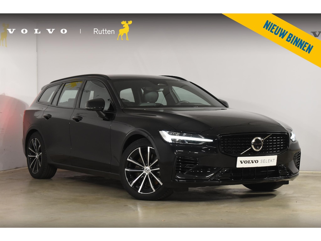 Volvo V60 T6 350PK Plug-in hybrid AWD Plus Dark / Adaptive Cruise Control / 360 Camera / Harman Kardon / Stoel- en stuurverwarming / Stoelverwarming achter / Trekhaak elektrisch wegklapbaar / Elektrische stoelen met geheugen