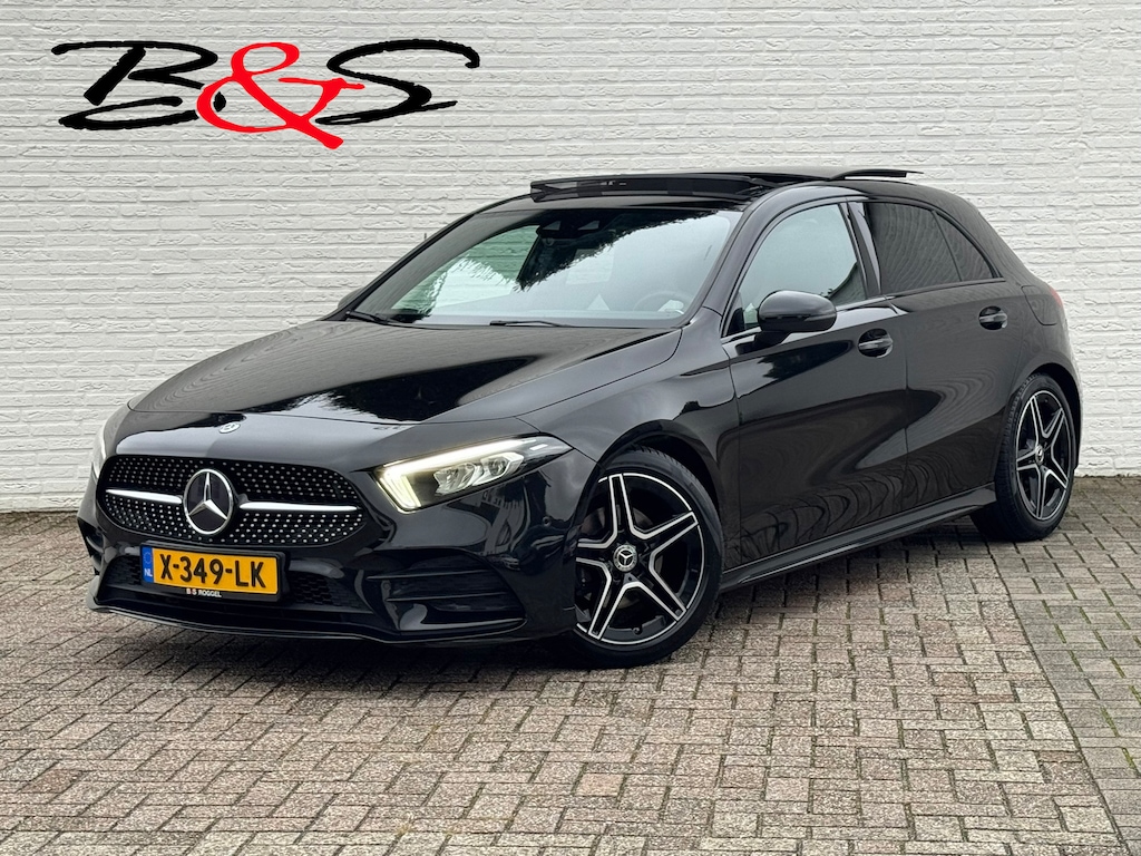 Mercedes-Benz A-klasse 200 Business Solution AMG Line Pano Cilma Navi Carplay Stoelverw. OEM-sfeerverlichting Digitaaldash