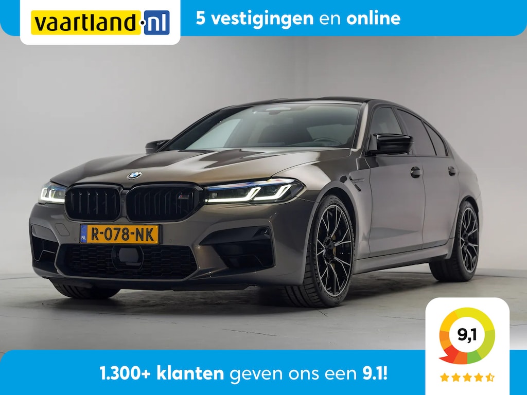 BMW M5 Competition 625pk - Orig. NL - Alvitgrau! [ Keramisch Stoelventilatie ACC Bowers&Wilkins ]