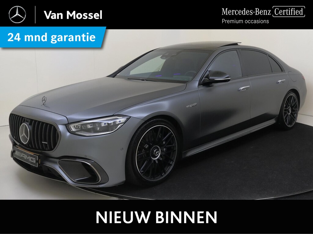 Mercedes-Benz S-klasse AMG 63 S E Performance / Panoramadak/ Carbon int+ext/ Burmester 4D/ Entertainment/ 21 inch/ Zéér compleet