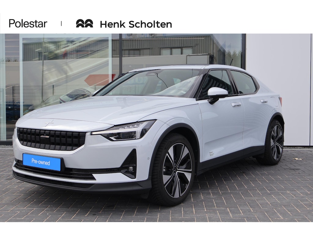 Polestar 2 Long Range Single Motor 78 kWh Panoramisch Dak | Warmtepomp | Adaptieve Cruise Control | Pilot Assist | Dodenhoek detectie (BLIS) | Elektrische achterklep | Stoelverwarming | Keyless Entry | 360 Graden Camera | Mistlampen