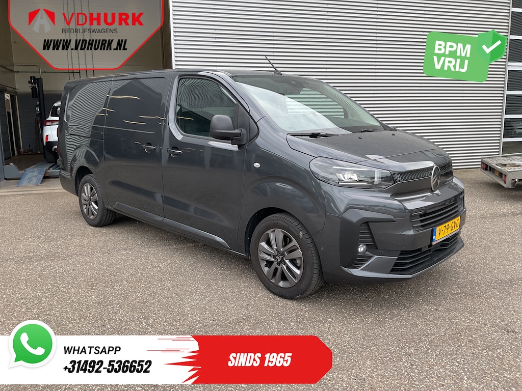 Citroën Jumpy 2.0 HDI 145 pk L3 LED/ Carplay/ Stoelverw./ Stuurverw./ Virtual Cockpit/ Navi/ Keyless/ Climate/ Camera/ Cruise/ 17’LMV/ PDC/ Trekhaak