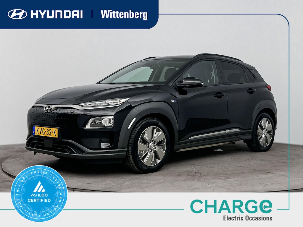 Hyundai Kona Electric EV Fashion 64 kWh | Unieke km-stand! | SoH 97,4% | WLTP 484km | Stoel + stuurverwarming | El. bed. stoelen | Warmtepomp |