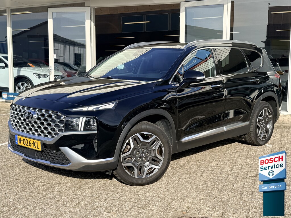 Hyundai Santa Fe 1.6 T-GDI HEV Premium Sky 7p. | LED | Leder | Stoelventilatie | Adapt. Cruise | Pano | Apple/Android | 360 Camera