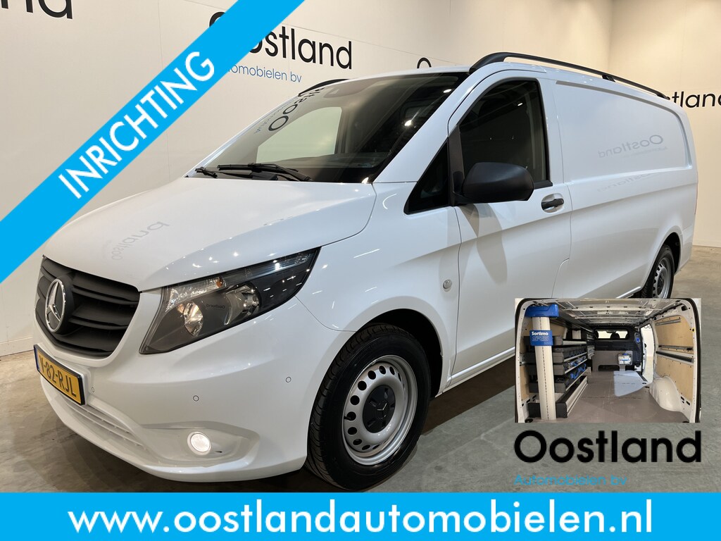 Mercedes-Benz Vito 116 CDI XL Servicebus / Sortimo Inrichting / Euro 6 / Airco / CarPlay / Camera / Cruise Control / Navigatie / Klep / 3-Zits /