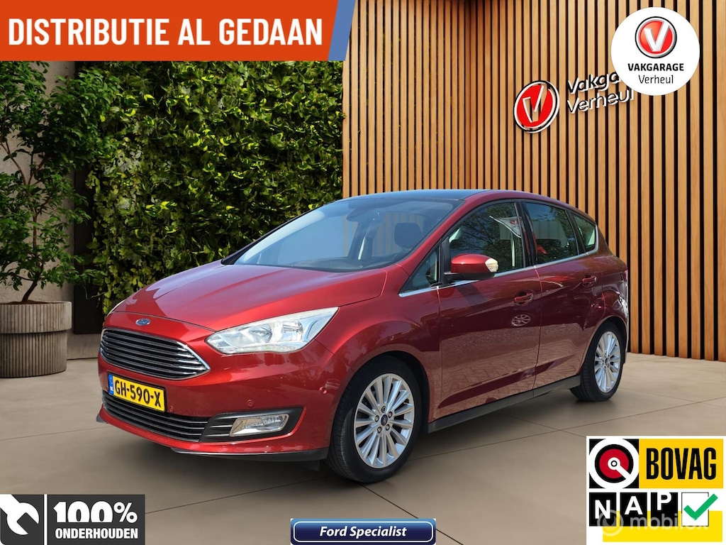 Ford C-Max 1.0 Titanium 125Pk ✅Trekhaak ✅Camera ✅Navi ✅Boekjes
