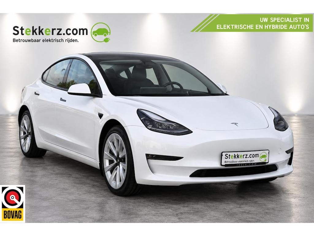Tesla Model 3 Long Range AWD 75 kWh Parelmoer, All-in prijs incl. 12 mnd. Bovag Garantie!