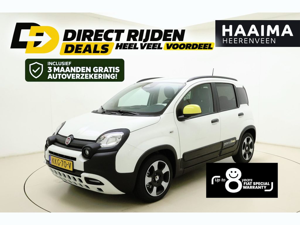 Fiat Panda 1.0 Hybrid Pandina Cross | DEMO | Tot 8 jaar garantie | Airco | Apple Carplay/Android Auto | Bluetooth | Cruise control | DAB+ | Lichtmetalen velgen | Parkeersensoren | Hoge zit
