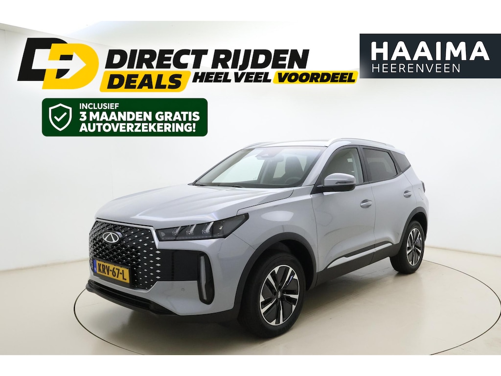 CHERY TIGGO 4 HYBRID Full 163pk Unique | 7 jaar Garantie | DEMO | Apple Carplay/Android Auto | 360 Camera | Stoelverwarming | Keyless | Lederen bekleding