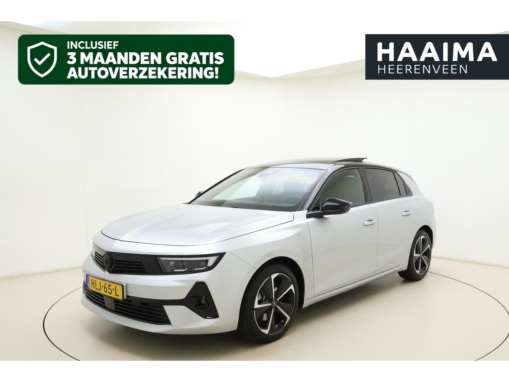 Opel Astra 1.2 Turbo 145pk Hybrid Automaat GS | Panoramadak | Navigatie | Headup display | Adapt. Cruise control | 360 Camera | Stoel- en stuurverwarming | Zwart dak
