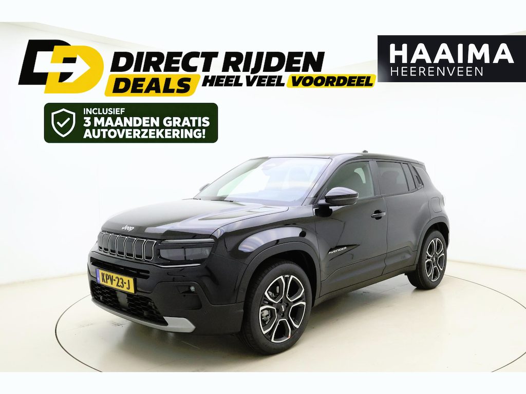 Jeep Avenger Summit 54 kWh | Navigatie | DEMO | 8 jaar speciale garantie | Electrische achterklep | Camera | Stoel- en stuurverwarming | Climate control